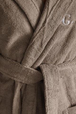 Badjas met Capuchon - Taupe