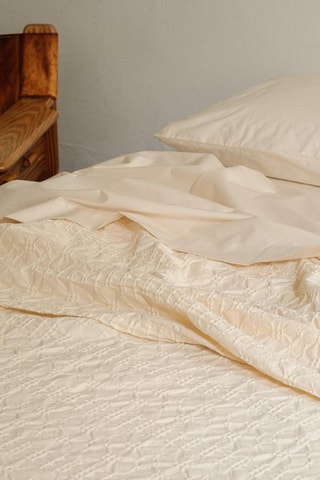 Katoenen Sprei 128 Draad/cm² - Crèmekleurig