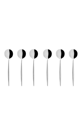 6 cuillères à expresso en acier inoxydable Bergen - 10 cm