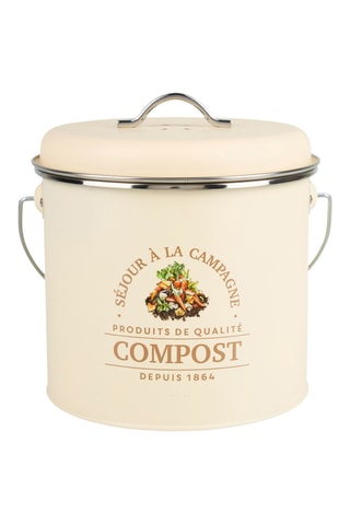Boîte à compost de cuisine fer gamme Solange - 18 x 21 cm