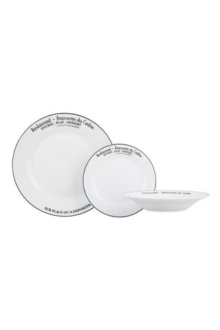 Service de vaisselle en porcelaine Brasserie - 18 pièces