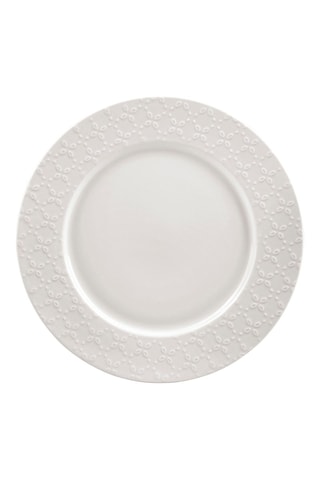 6 x Assiette plate en porcelaine Calais Caudry - 27 cm