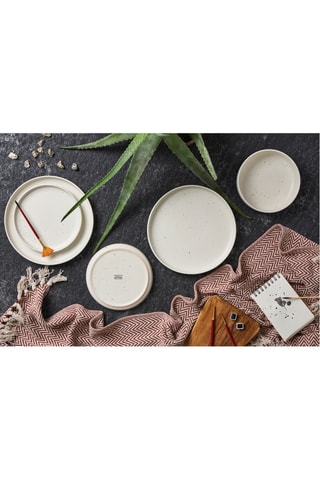 6 x Assiette plate en porcelaine Jaspidem - 30,5 cm