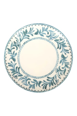 6 x Assiette plate en porcelaine Azur - 27 cm