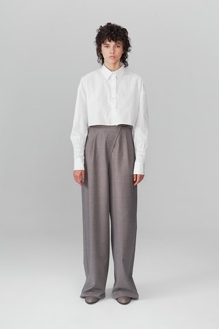 Wollen Broek Hoge Taille