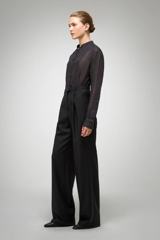 Wollen Broek Regular - Donkergrijs