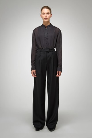 Wollen Broek Regular - Donkergrijs
