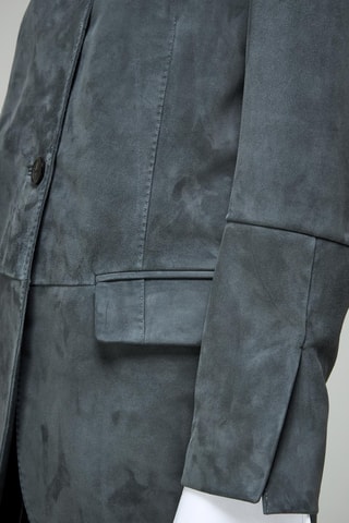 Leren Jasje Regular Fit - Blauw