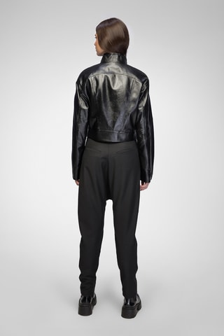Leren Jasje relaxed Fit - Zwart