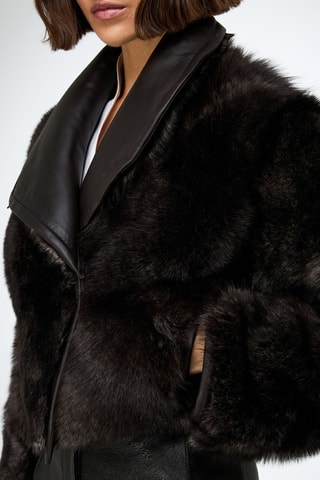 Shearling Jasje - Bruin