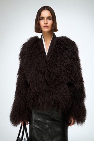 Shearling Jasje Regular Fit - Bruin