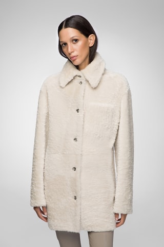 Shearling Jasje Oversized Fit - Beige