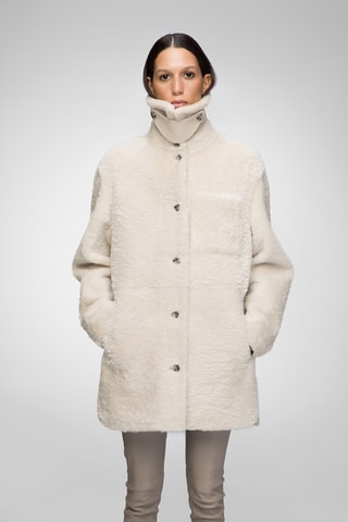 Shearling Jasje Oversized Fit - Beige