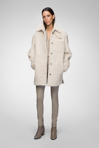 Shearling Jasje Oversized Fit - Beige