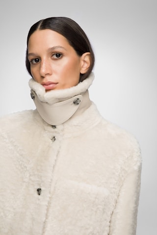 Shearling Jasje Oversized Fit - Beige