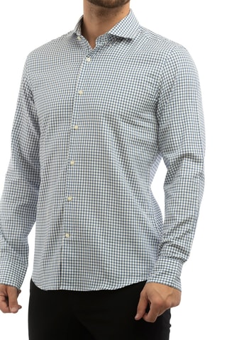 Overhemd - Wit en blauw