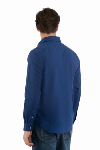 Chemise en lin - Bleu