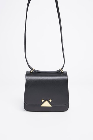 Sac bandoulière en cuir de mouton - Armani Jeans - Doré et noir