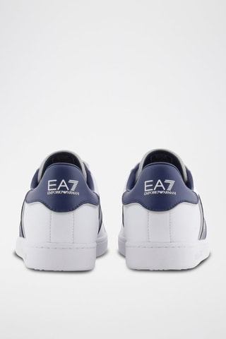 Leren Sneakers - Wit - EA7 - Wit en blauw