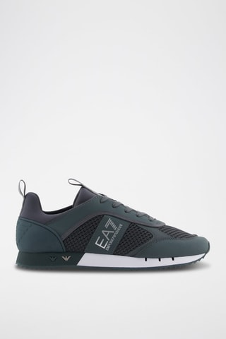 Sneakers - Donkergroen EA7 - Grijs en groen