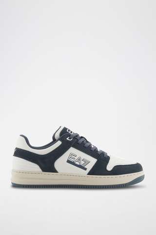 Leren Sneakers - EA7 - Wit en zwart