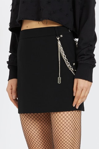 Minijupe taille haute Semas - Noir - Noir