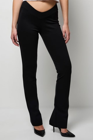 Pantalon taille haute - Noir - Noir