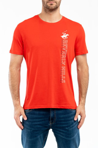 T-shirt - Beverly Hills - Rouge et blanc