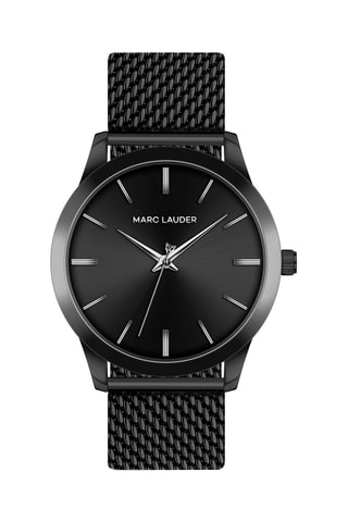 Stalen Quartz Horloge Perth Zwart
