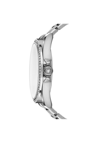 Stalen Quartz Horloge St Tropez Zilverkleurig en Roze