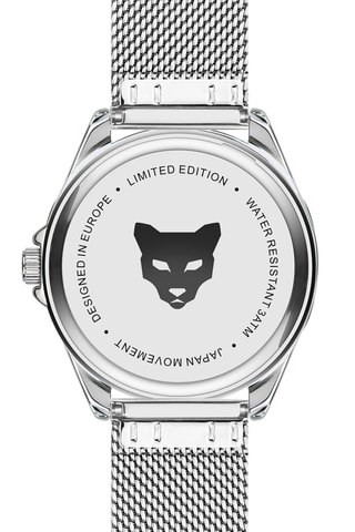 Stalen Quartz Horloge Madrid - Zilverkleurig en Zwart