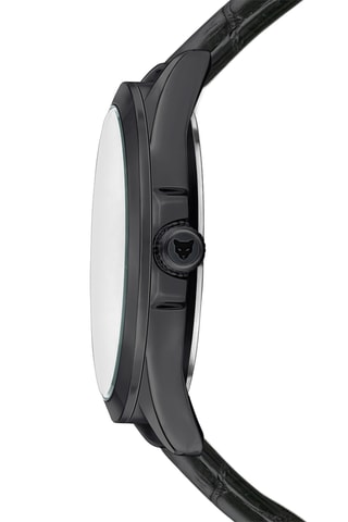 Leren Quartz Horloge - Zwart