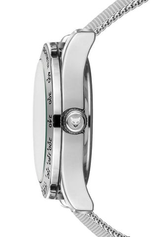 Stalen Quartz Horloge Helsinki - Tachymeter - Zilverkleurig en Blauw