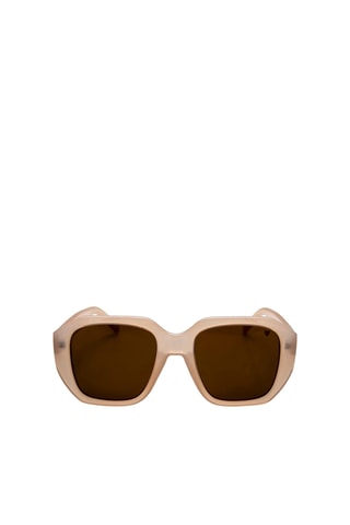 Gepolariseerde Zonnebril en Ketting Uniseks - Categorie 3 - Beige