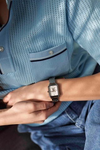 Set Stalen Quartz Horloge en Armband Serendipity Sea