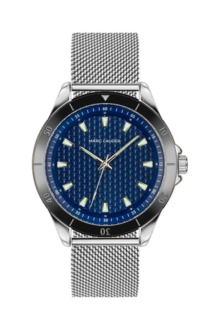 Stalen Quartz Horloge Valletta - Zilverkleurig en Zwart