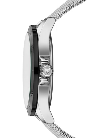 Stalen Quartz Horloge Valletta - Zilverkleurig en Zwart