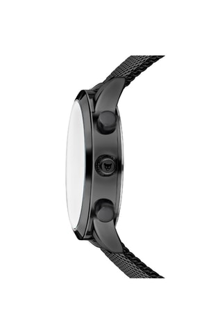 Stalen Quartz Horloge London- Chronograaf - Zwart