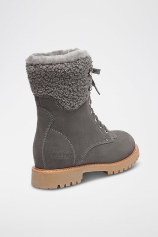 Gevoerde Nubuck Enkellaarzen Sittella  - Grijs