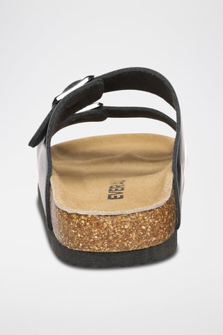 Mules en cuir Mallard - Bleu marine