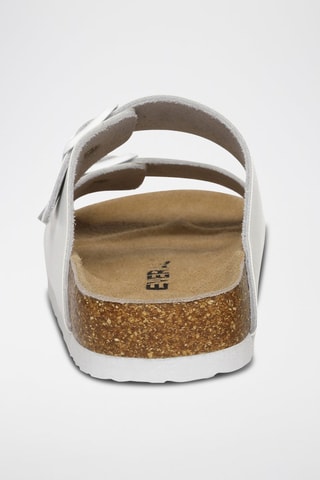 Mules en cuir Mallard - Blanc