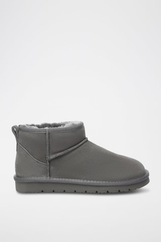 Gevoerde Nubuck Enkellaarzen Finch  - Grijs