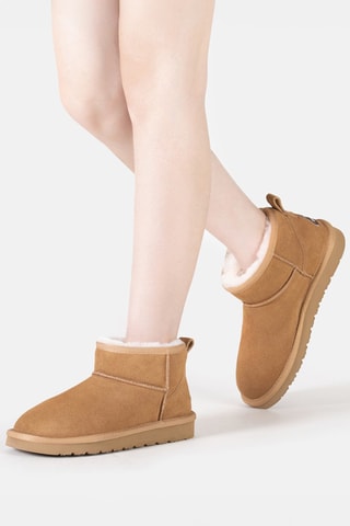 Gevoerde Nubuck Enkellaarzen Finch  - Bruin