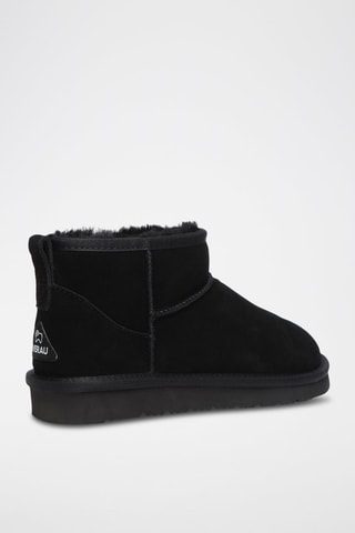 Gevoerde Nubuck Enkellaarzen Finch  - Zwart