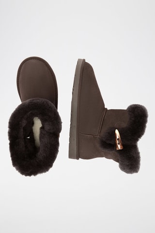 Gevoerde Nubuck Enkellaarzen Robin  - Bruin