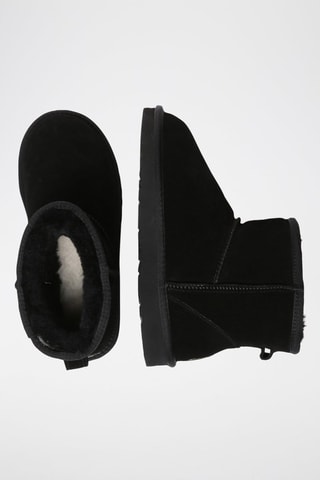 Gevoerde Nubuck Enkellaarzen Ostrich  - Zwart