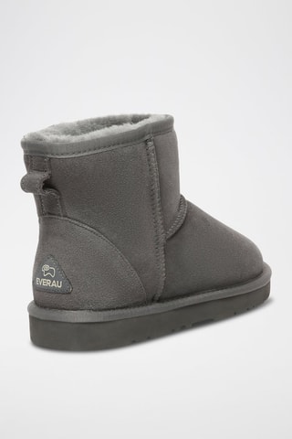 Gevoerde Nubuck Enkellaarzen Ostrich  - Grijs