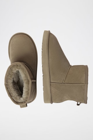Gevoerde Nubuck Enkellaarzen Ostrich  - Grijs