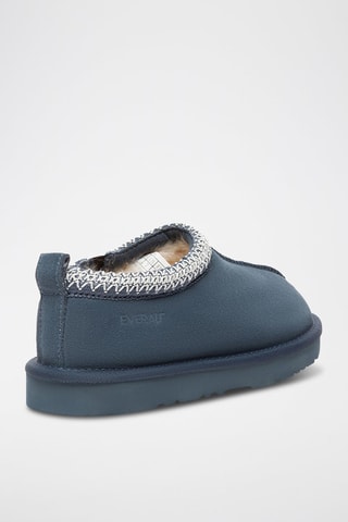 Sabots fourrés en nubuck Wigeon - Bleu