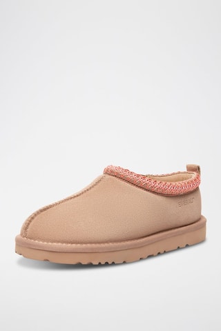 Sabots fourrés en nubuck Wigeon - Rose clair